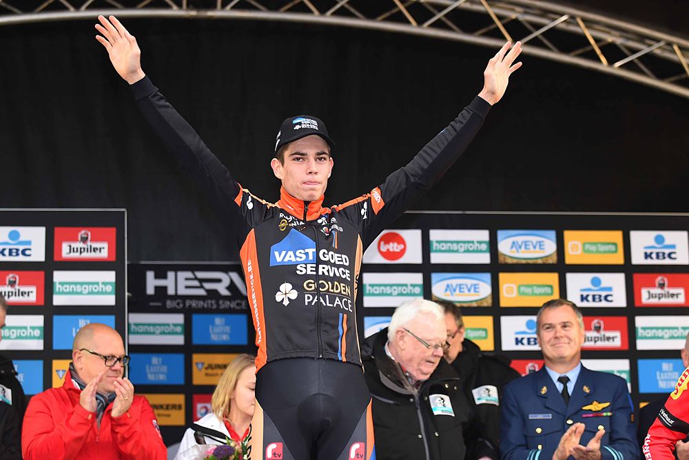 Wout Van Aert (Vastgoedservice Golden Palace Ct) wins Superprestige in Gavere
