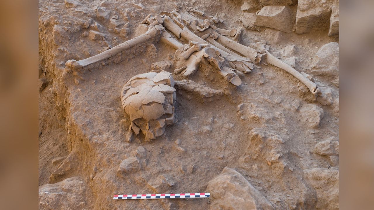 The Neolithic community at Kharaysin sometimes reopened the tombs of their dead to remove the heads and long bones, presumably for rituals.