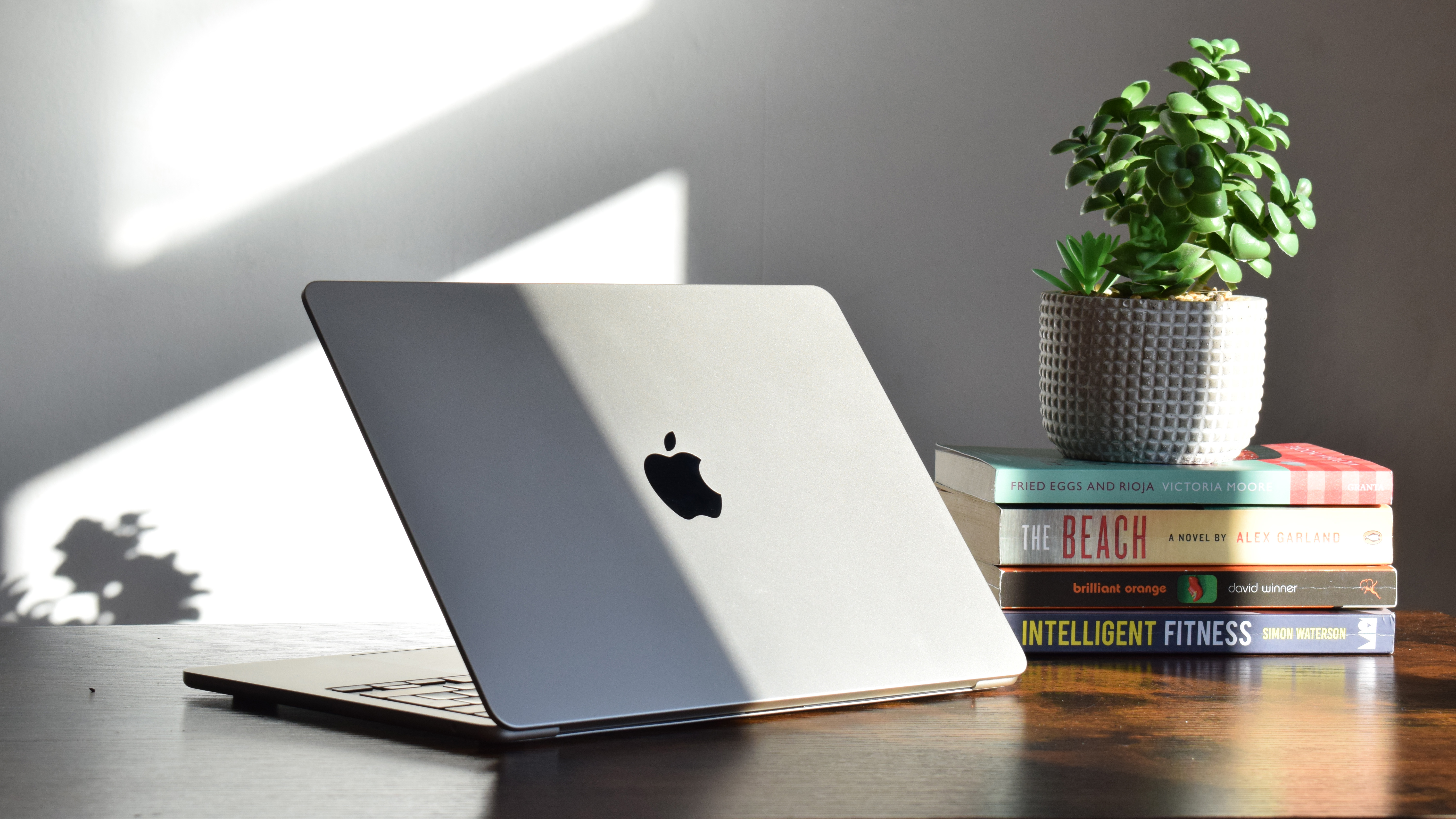 The Apple M3 MacBook Air on a desk