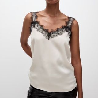 M&S lace cami