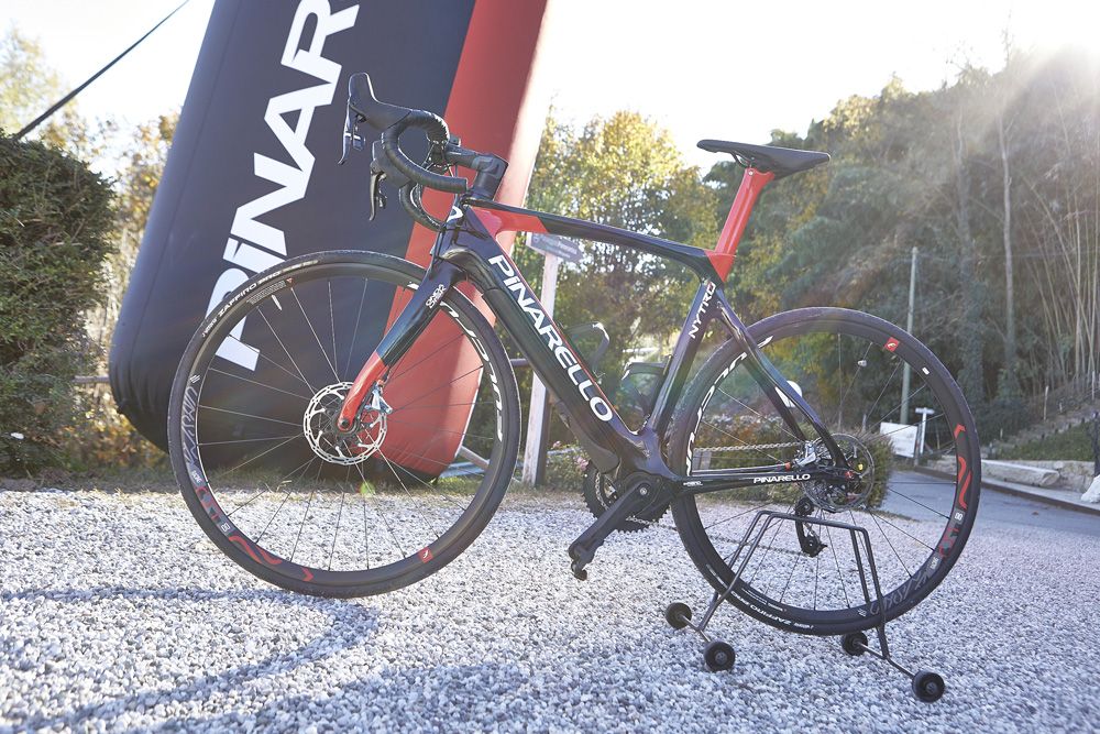 The Pinarello Nytro e-bike in the Italian sun