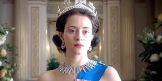 Claire Foy as Queen Elizabeth II in The Crown on Netflix