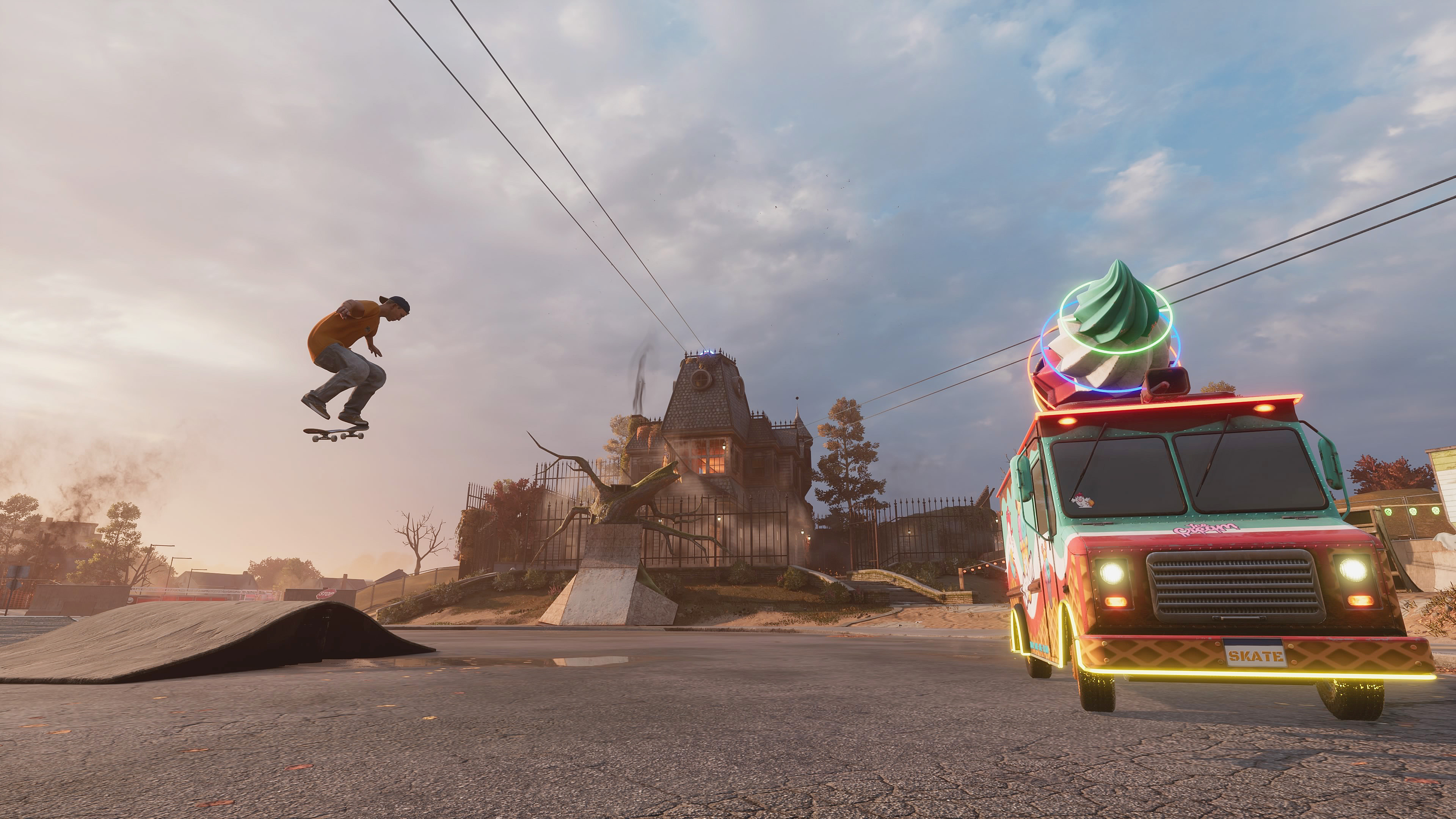 Screenshot from Tony Hawk's Pro Skater 3+4 career mode featuring Andrew Reynolds