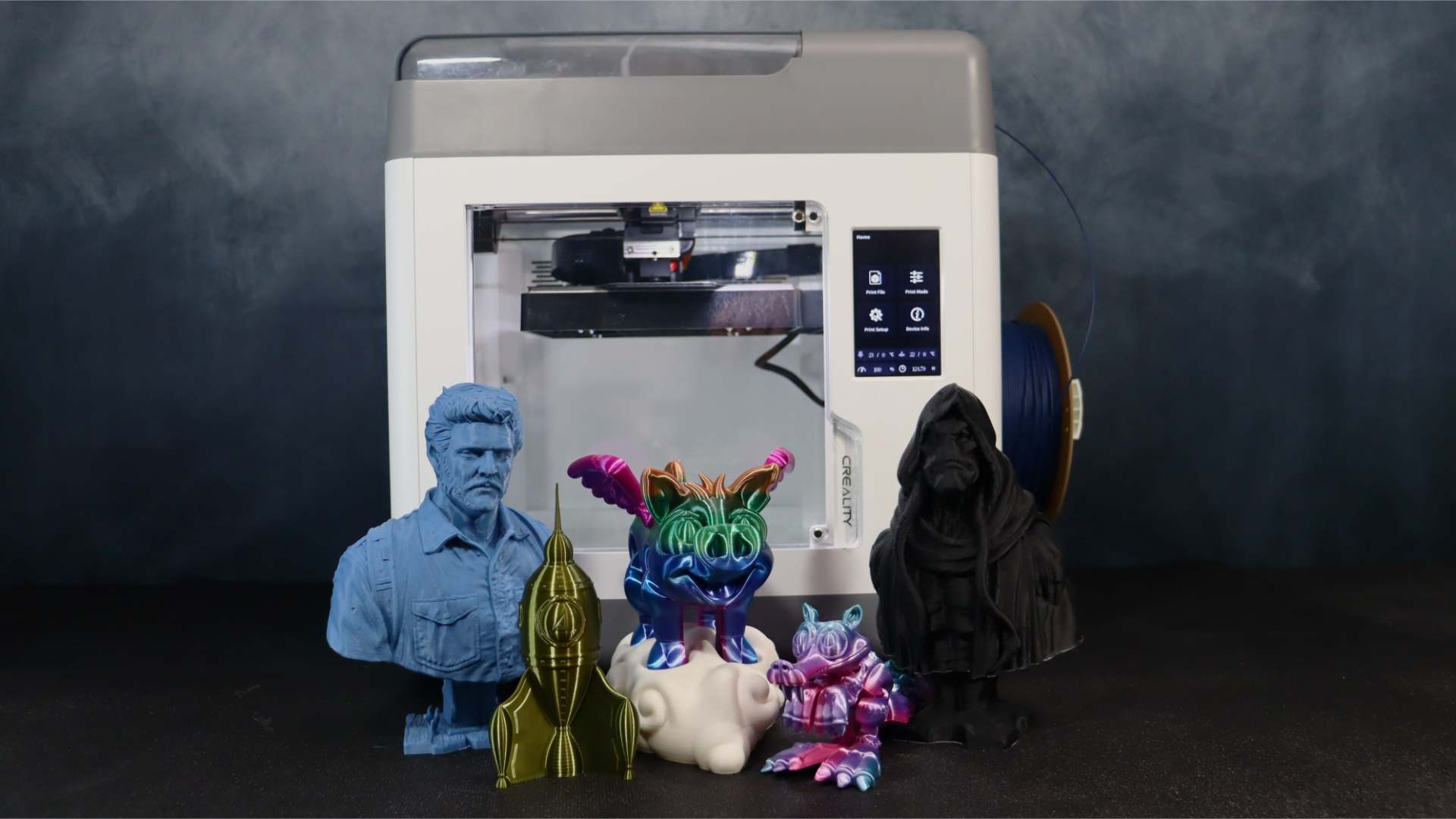 Creality Sermoon V1 Pro and all our test prints.