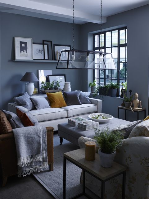 11 Blue And Grey Living Room Ideas To, Blue And Gray Living Room Decor
