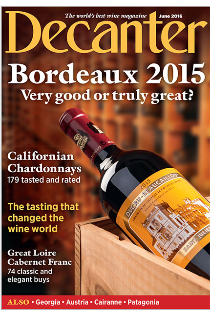 Decanter magazine June 2016