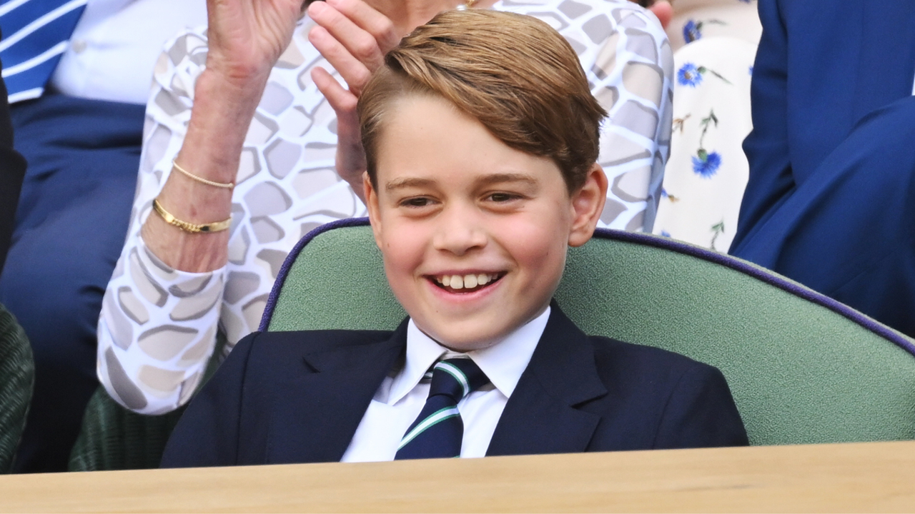 Prince George of Cambridge attends The Wimbledon Men&#039;s Singles Final at the All England Lawn Tennis and Croquet Club on July 10, 2022 in London, England.