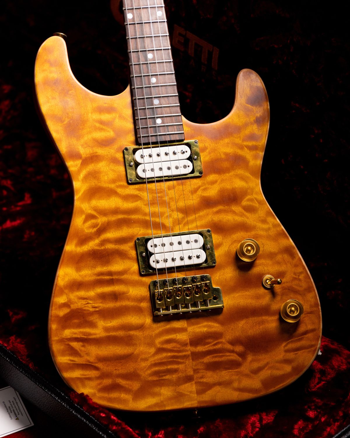 Colletti Guitars Speed of Sound Sunshine Oil Finish Brazilian Board
