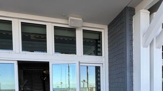 The Seabird Resort patio done up with new AtlasIED loudspeakers. 