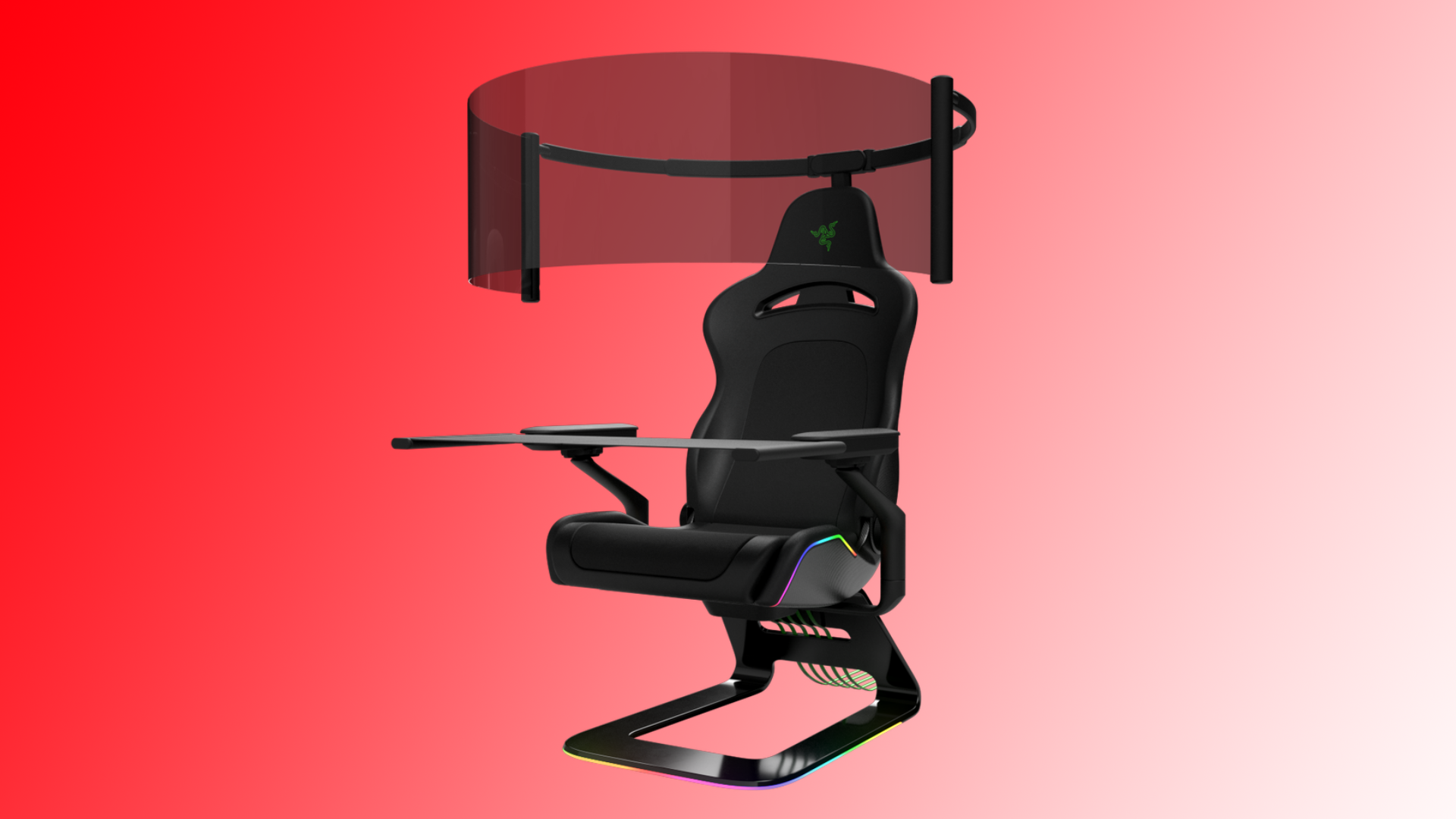 Razer s Gaming Chair Concept Hides a Curved OLED Screen in Its