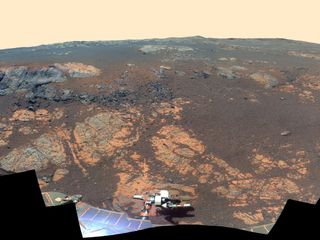 Mars 'Matijevic Hill' Panorama (False Color)