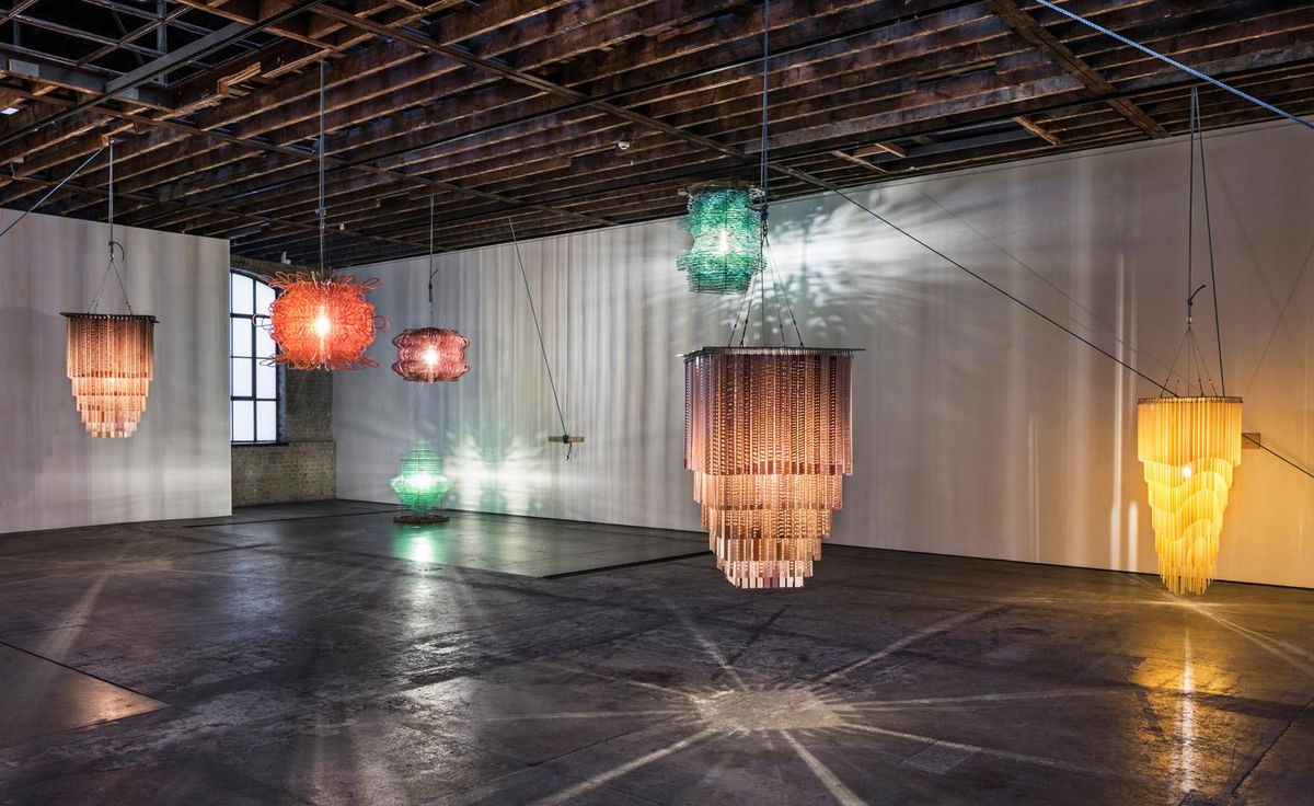 Jorge Pardo lights up Victoria Miro with laser-cut lamps | Wallpaper