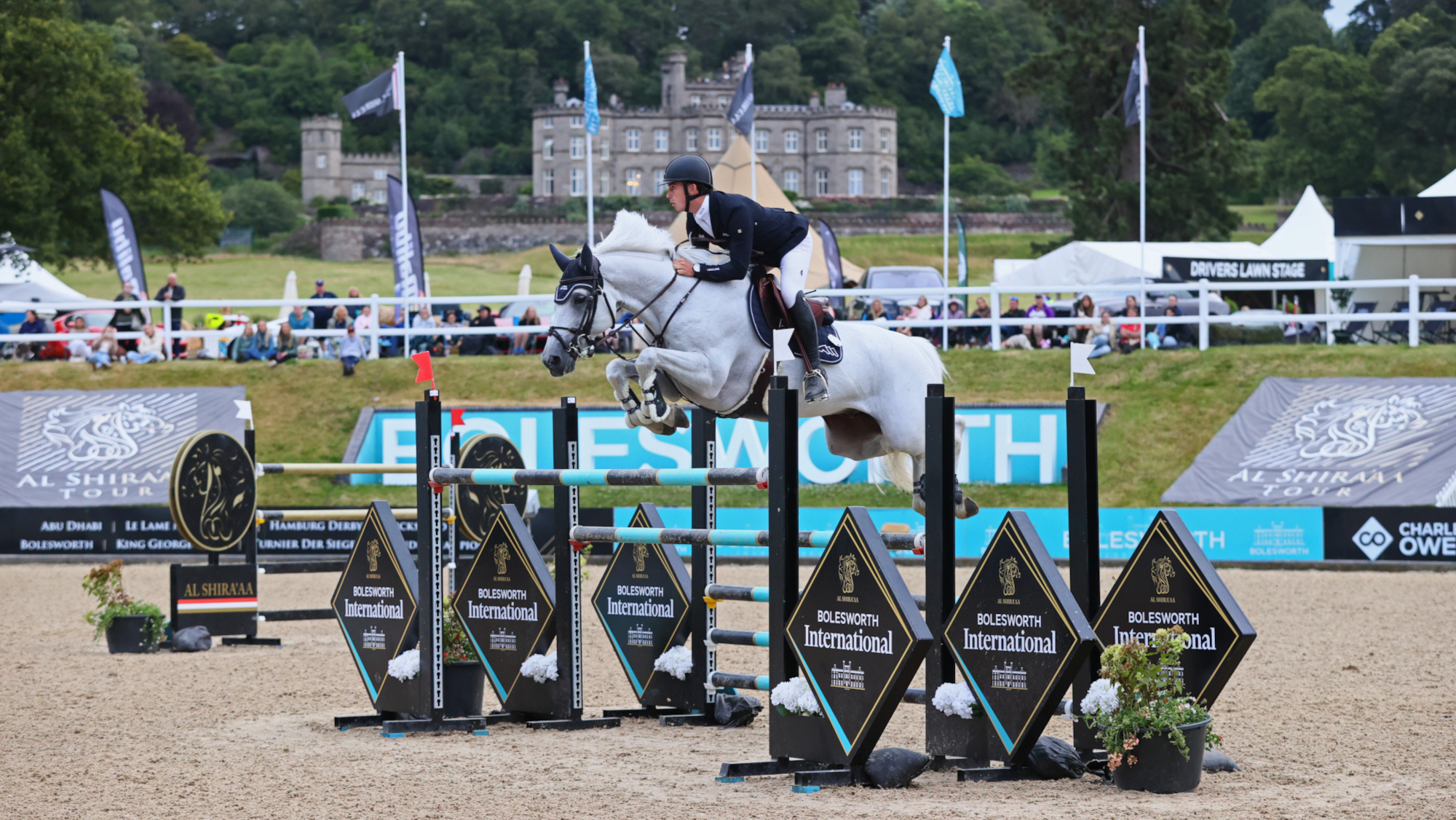 Pictured Jack Whitaker and D&amp;H Valmy De La Lande at Bolesworth International.
