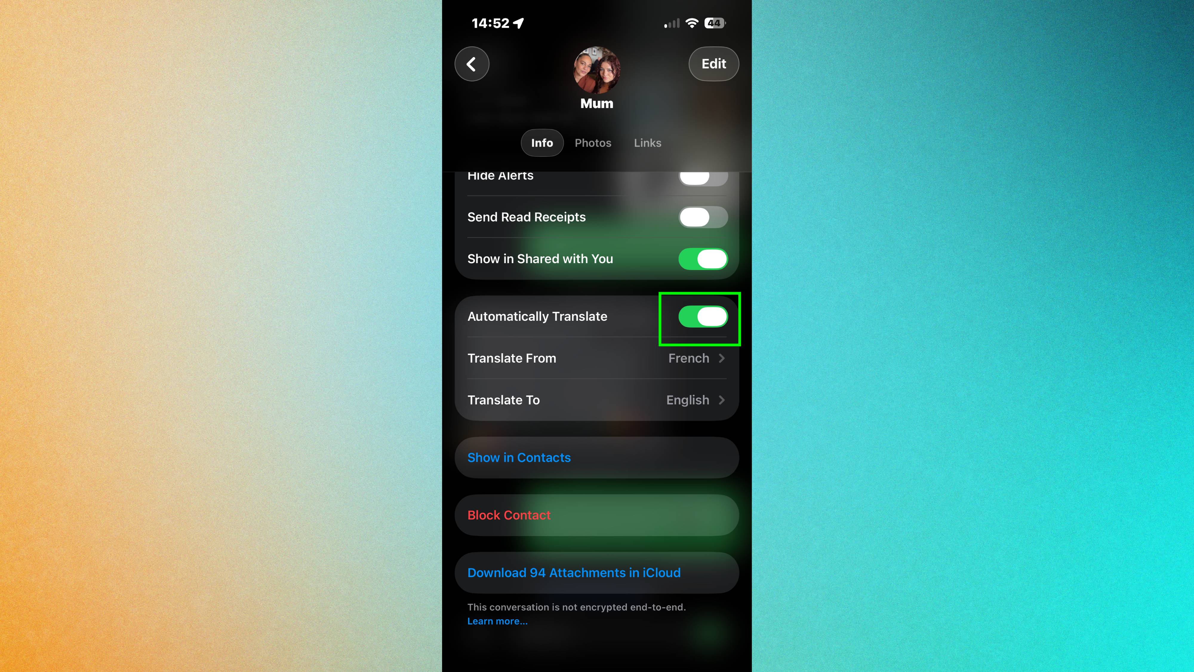 Your iPhone Messages app has a real-time translation feature — here's how to use it