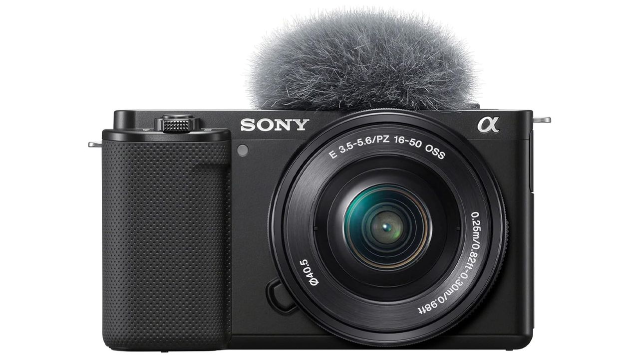 Sony ZV-E10 on a white background