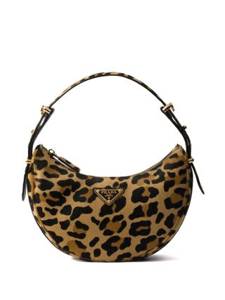 Prada, Arqué Printed Leather Shoulder Bag