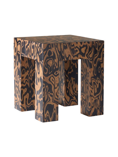 Pierce & Ward Novelty Burl Side Table 