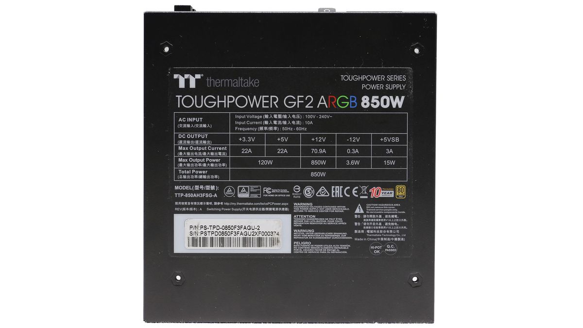 Thermaltake Toughpower GF2 ARGB 850W