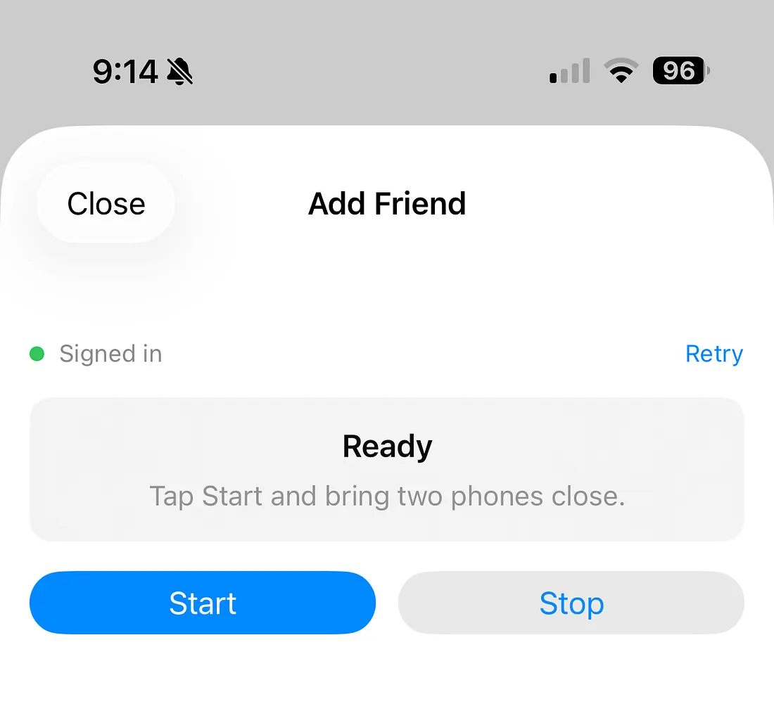 Friendster app UI