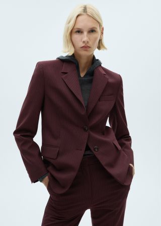 Pinstripe Suit Blazer