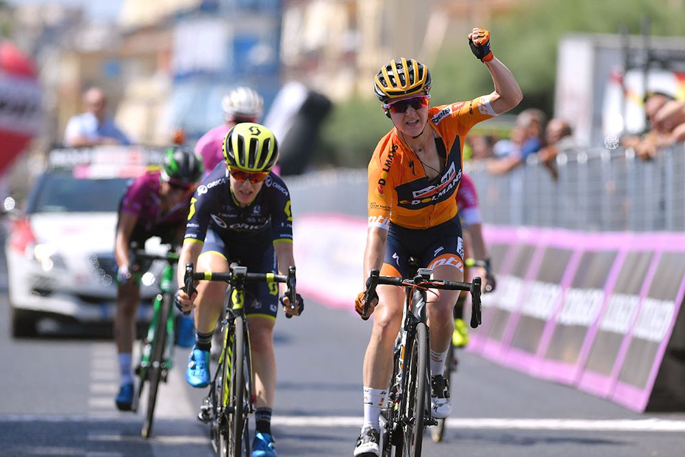 Megan Guarnier wins stage 10 at the Giro Rosa