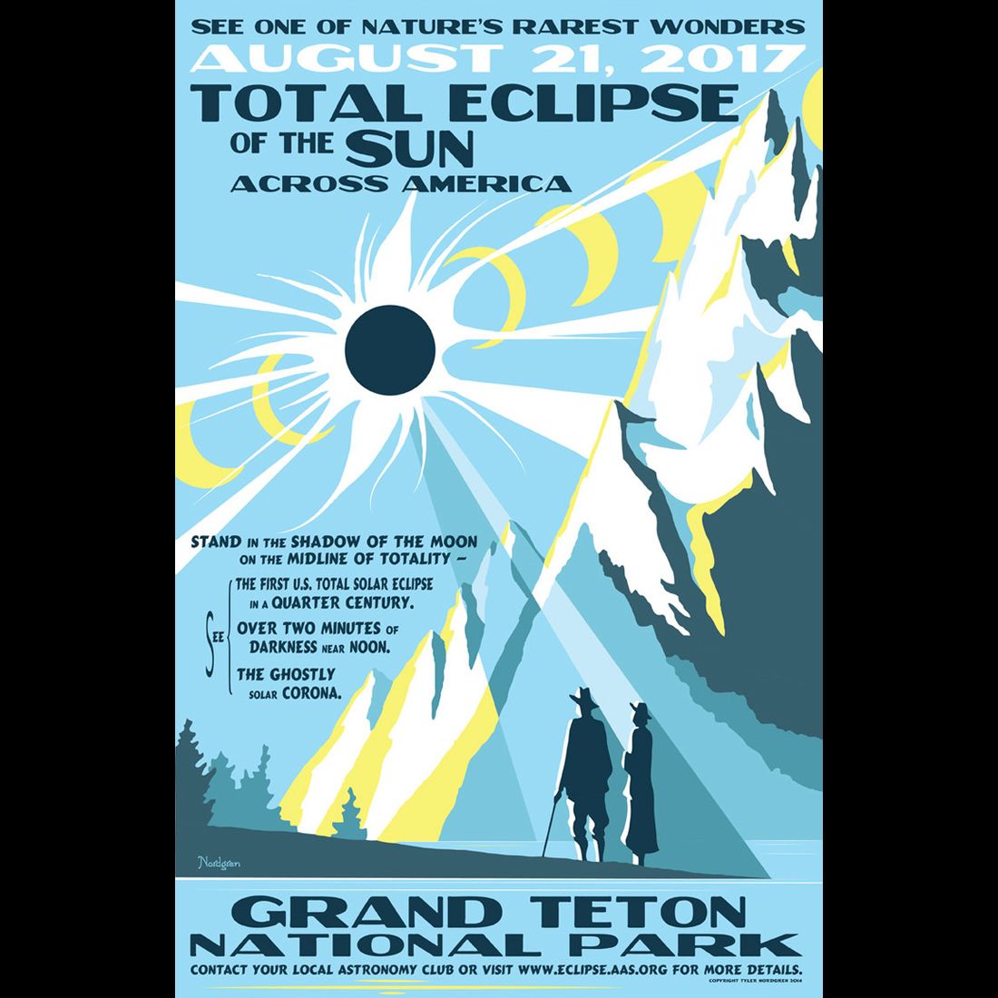 Gorgeous 2017 Solar Eclipse Posters by Astronomer-Artist Tyler Nordgren ...