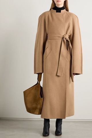 Khaite Rothen oversized belted wool coat