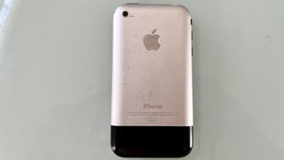 An original iPhone from the back
