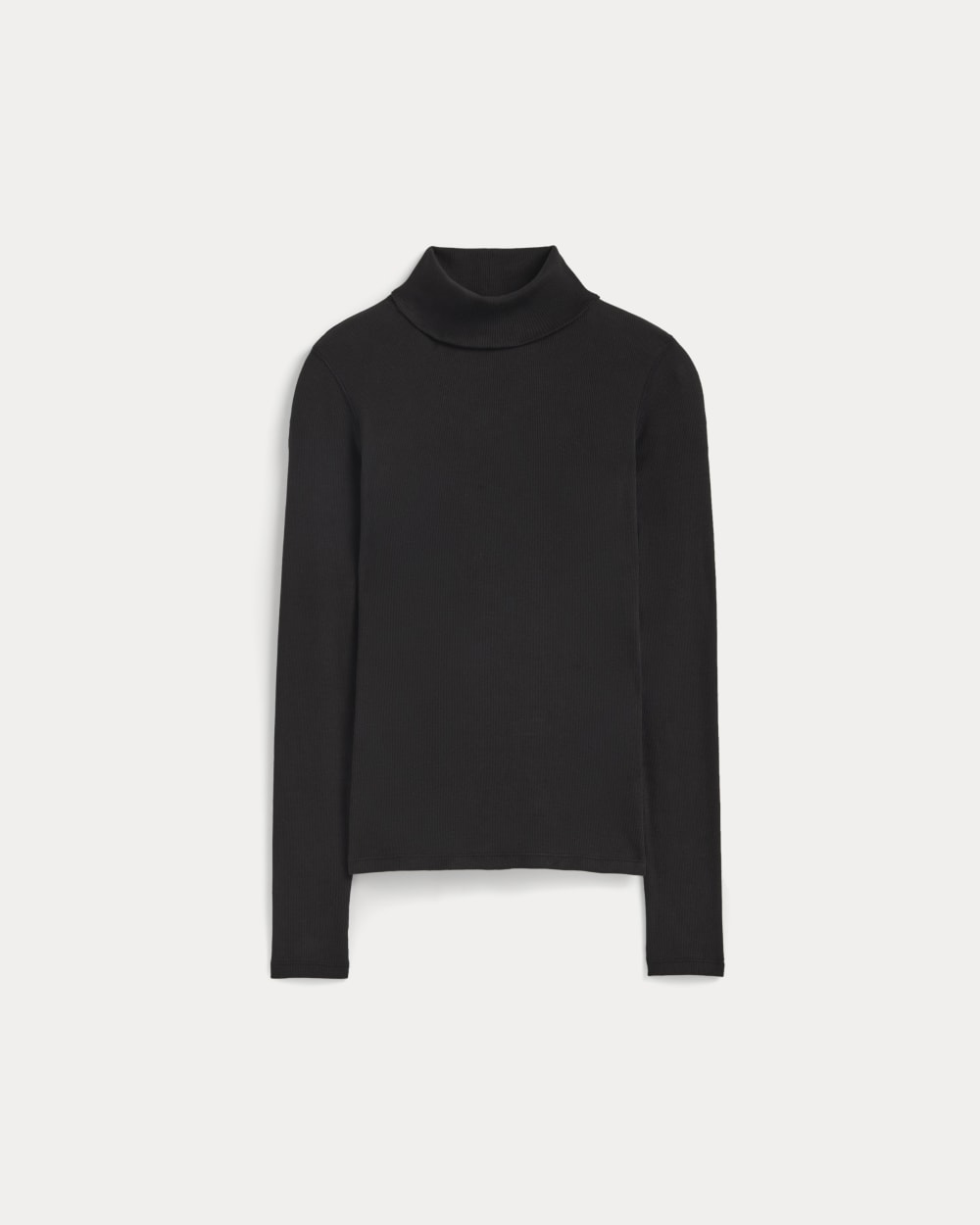 The Luxe Rib Turtleneck | Black - Xxs