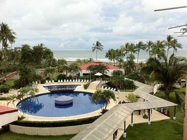 The view from the first night's host hotel toward the Pacific Ocean
