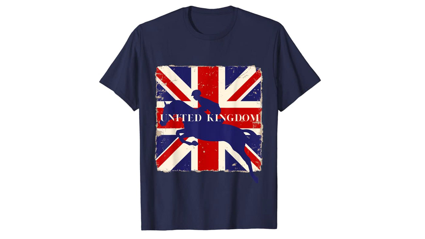 Vintage Union Jack equestrian T-shirt&amp;nbsp;
