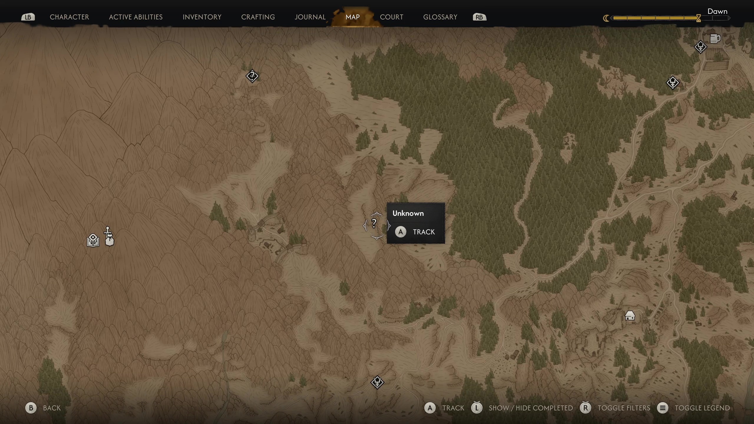 West location of the Sword Shard in The Blood of Dawnwalker