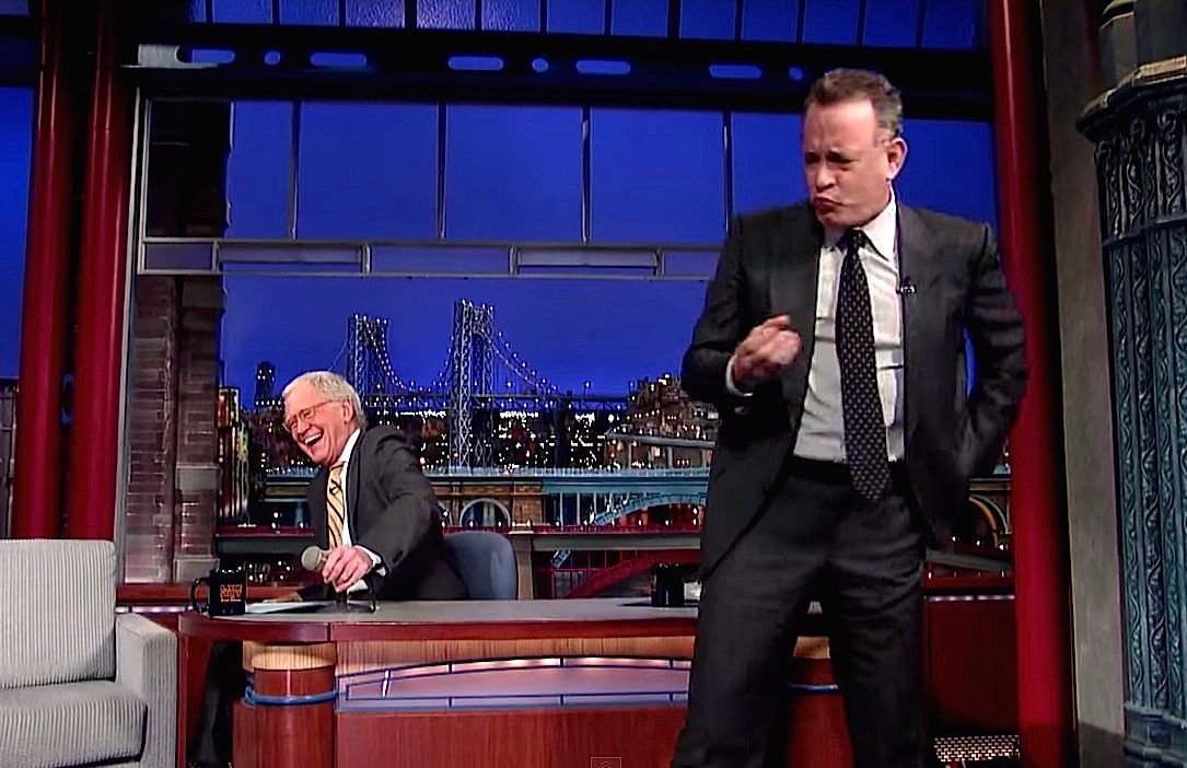 Tom Hanks thinks David Letterman will be a grumpy retiree