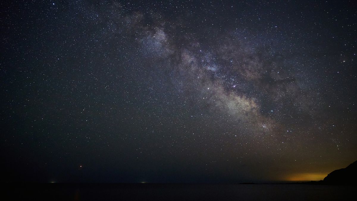 The Milky Way over the Mediterranean Sea.