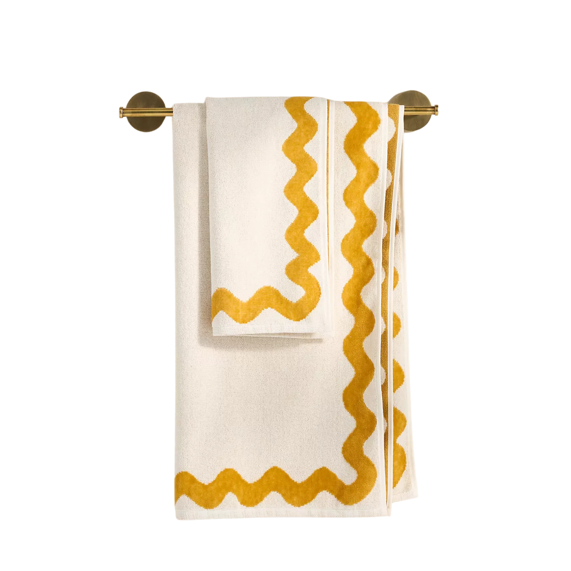 a scalloped towel