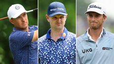 Jordan Spieth (left), Justin Rose (centre), and Will Zalatoris