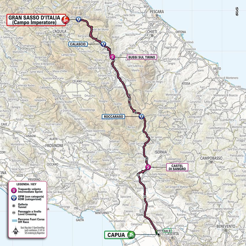 Maps and profiles of the 2023 Giro d'Italia
