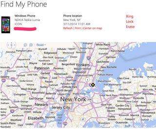 Find my phone map
