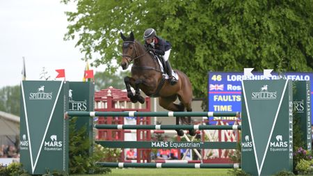 Ros Canter and Lordships Graffalo clear a showjump on their way to topping the Badminton Horse Trials 2026 results.