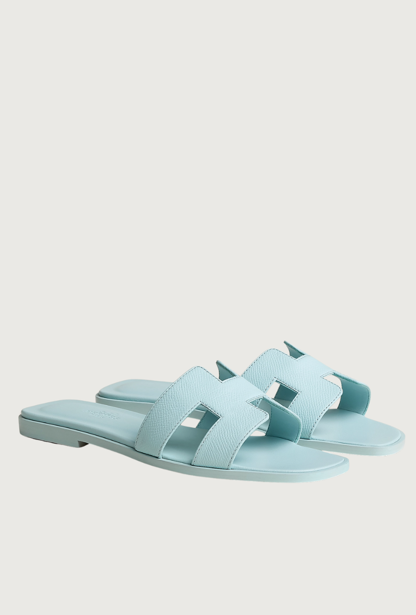 An image of Herm&amp;egrave;s Oran sandals, one of the most iconic shoes. 