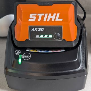 Stihl RMA 239 Cordless Lawn Mower battery charging