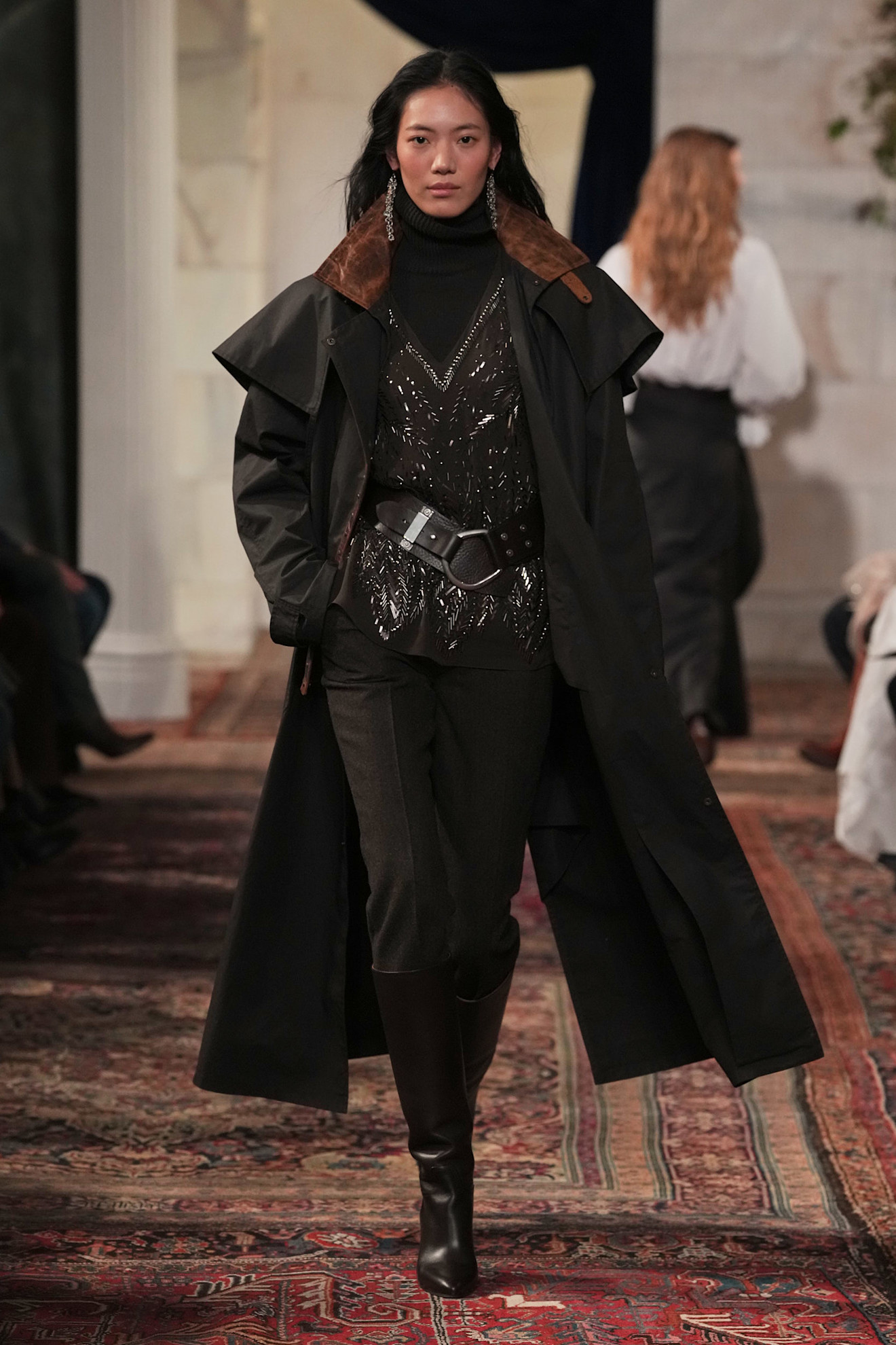 models walk the Ralph Lauren Fall 2026 runway