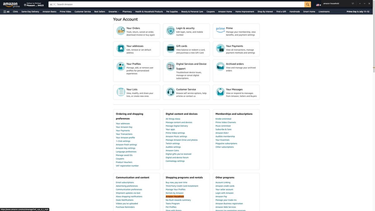 How to share your Amazon Prime account with friends and family