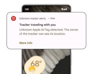 Google's upcoming unwanted tracker alerts for Android.