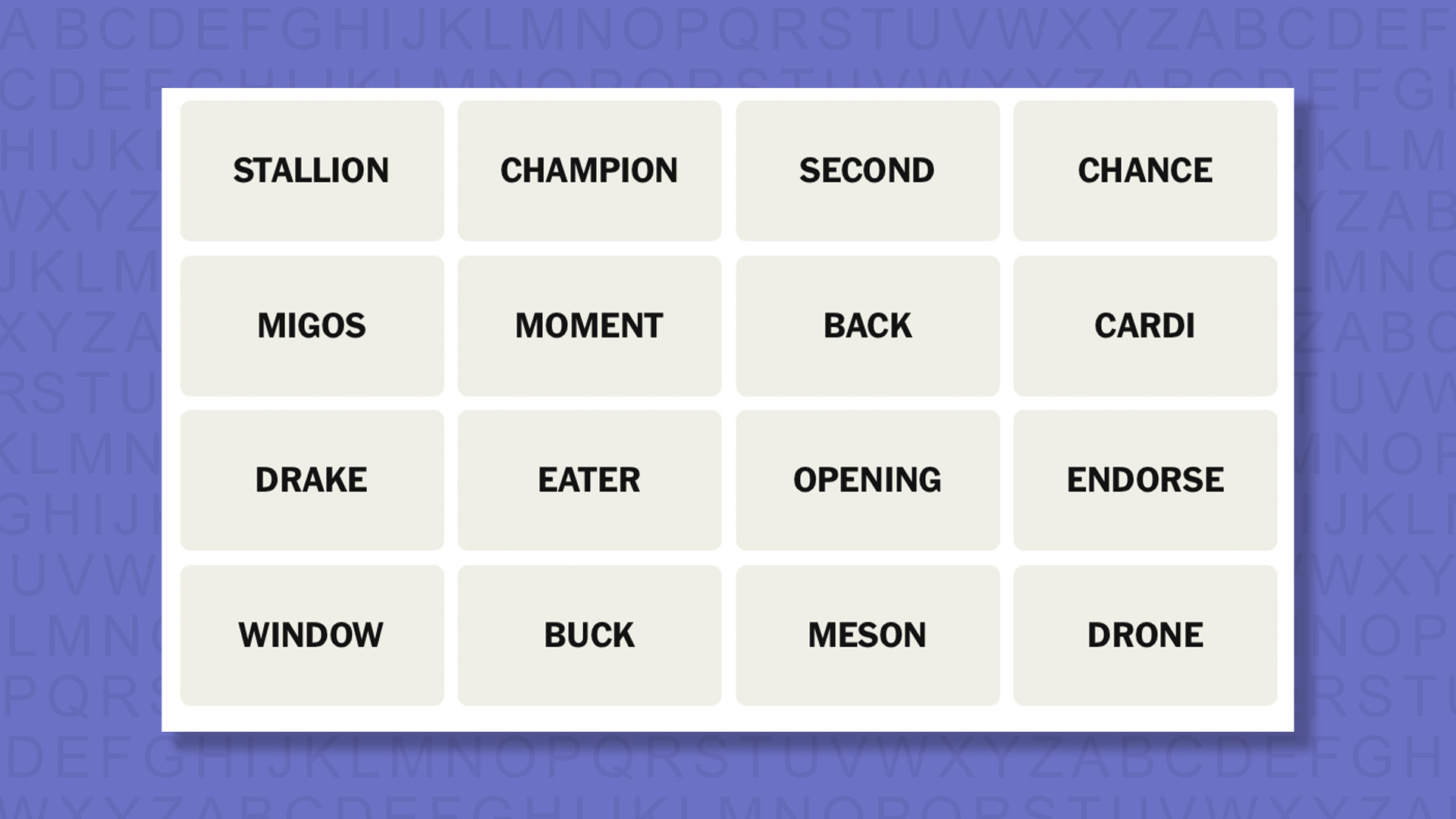 NYT Connections hints for game 1026 on a purple background