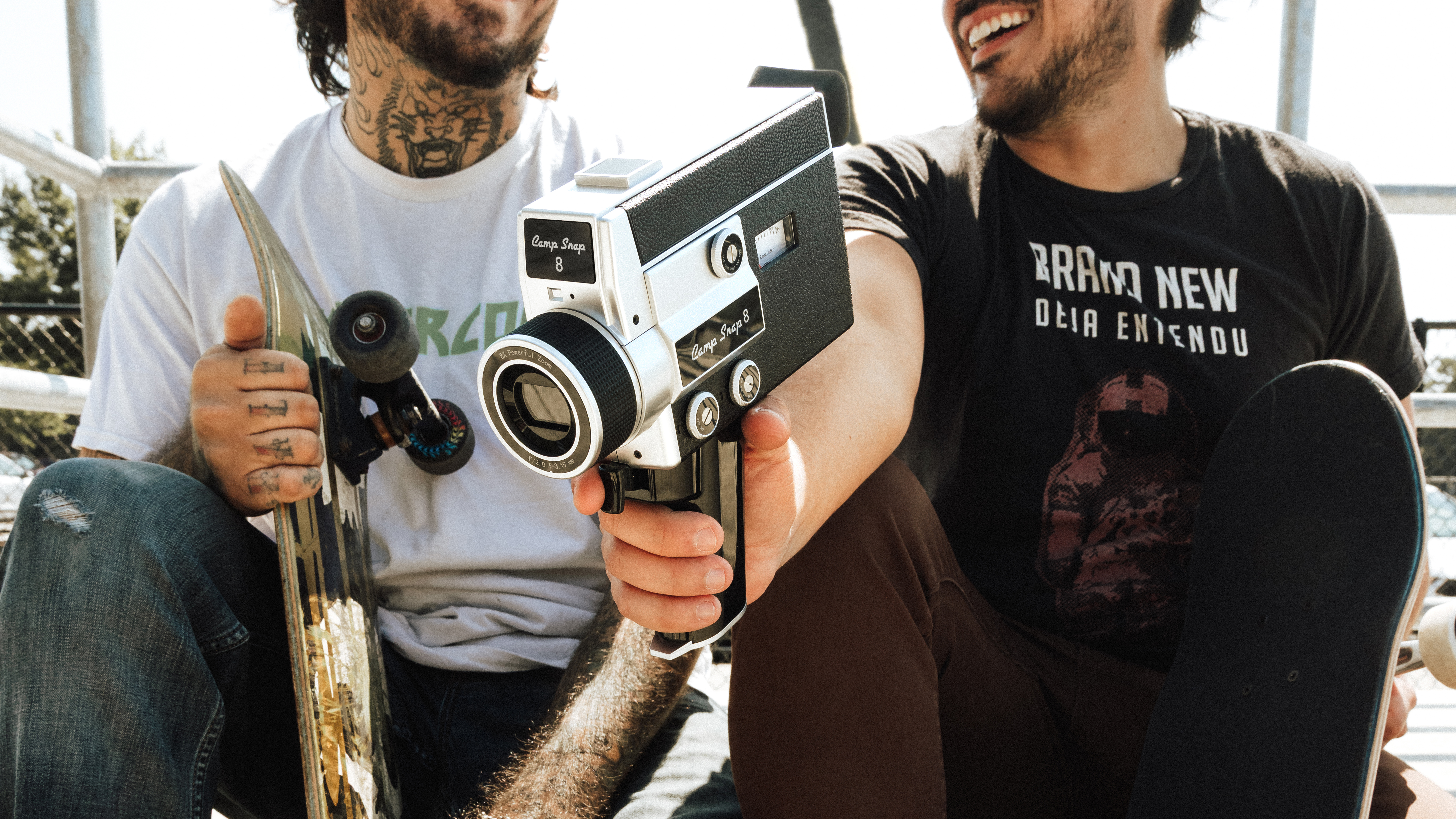 The Camp Snap CS-8 at a skate park