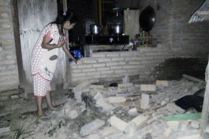 Earthquake in Indonesia.