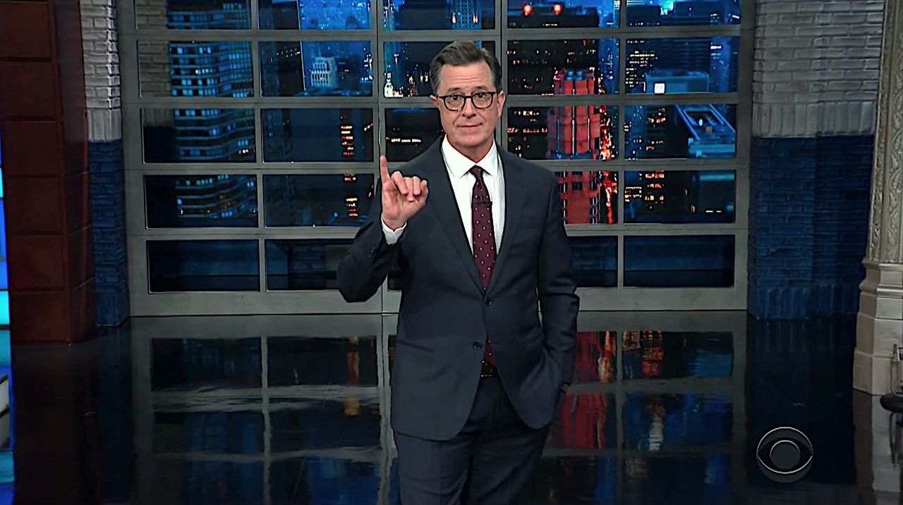 Stephen Colbert mocks Trump&amp;#039;s social media manipulation