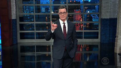 Stephen Colbert mocks Trump's social media manipulation