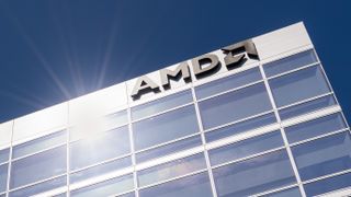 AMD logo building